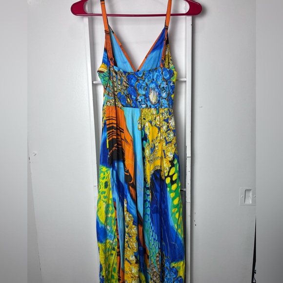 Jams World Dress Alize Empire Waist Sundress W399 orange multicolor XS - Picture 2 of 7